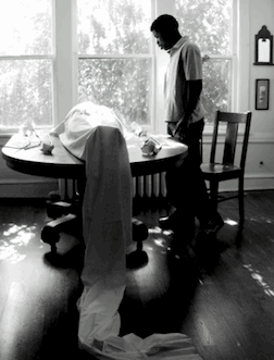 Andre with mother